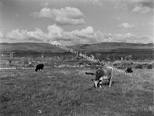 VIEW OF TOWN FROM HILL BEHIND COLLEGE